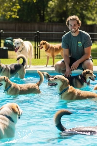 Piscina en una Guardería Canina 