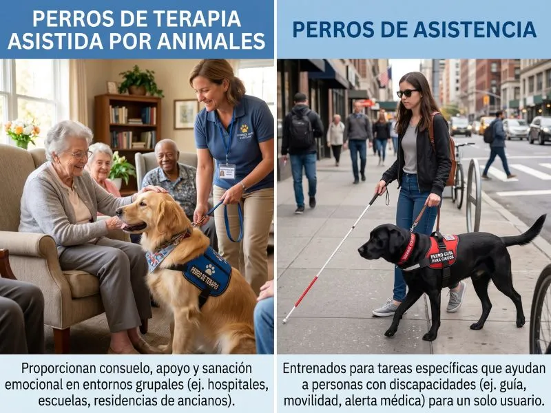 (02) Genial ¿Perros de Terapia Asistida o Perros de Asistencia? 2 Tareas Principales sobre perros de Terapia asistida y de Asistencia (IA)
