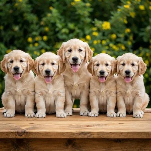 Cachorros de la raza golden retriever
