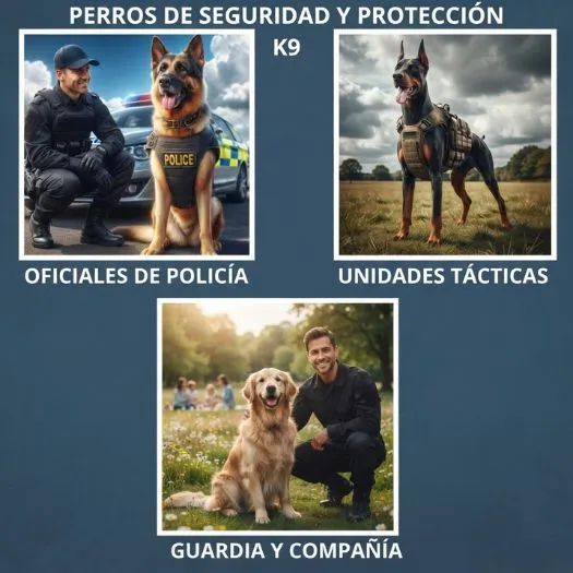 (08) Genial "8 Funciones esenciales de los Perros" 3 Perros de Seguridad y Protección.