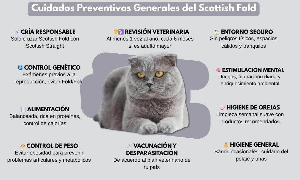 cuidados generales Scottish Fold 
