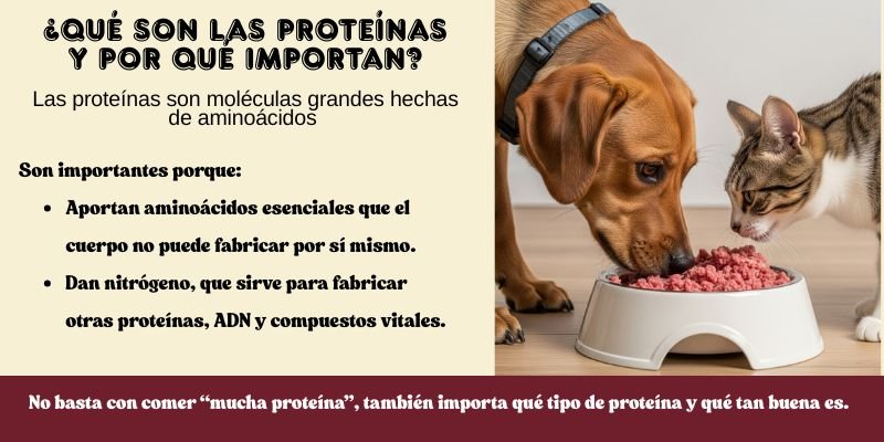 La Calidad Proteica en la dieta de perros y gatos 