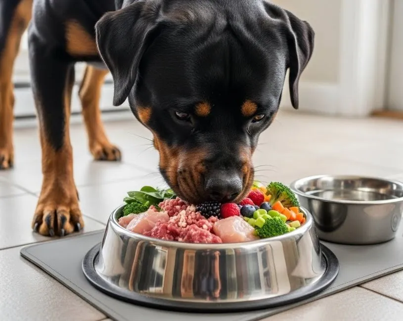 (35) El Perro Rottweiler: Un Guardián Majestuoso y Leal 7 Perro Rottweiler dieta barf