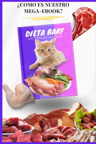 Ebook: MEGA PACK Recetas de Dieta BARF Para PERROS y GATOS 6