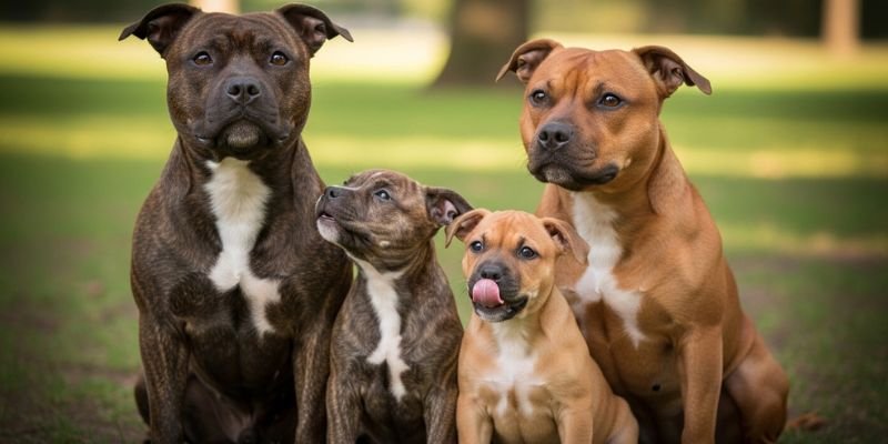 vida reproductiva del Staffordshire Bull Terrier