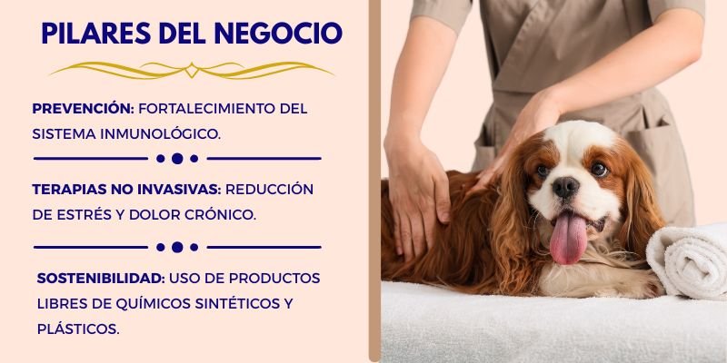 pilares del negocio: Bienestar Natural en Mascotas 