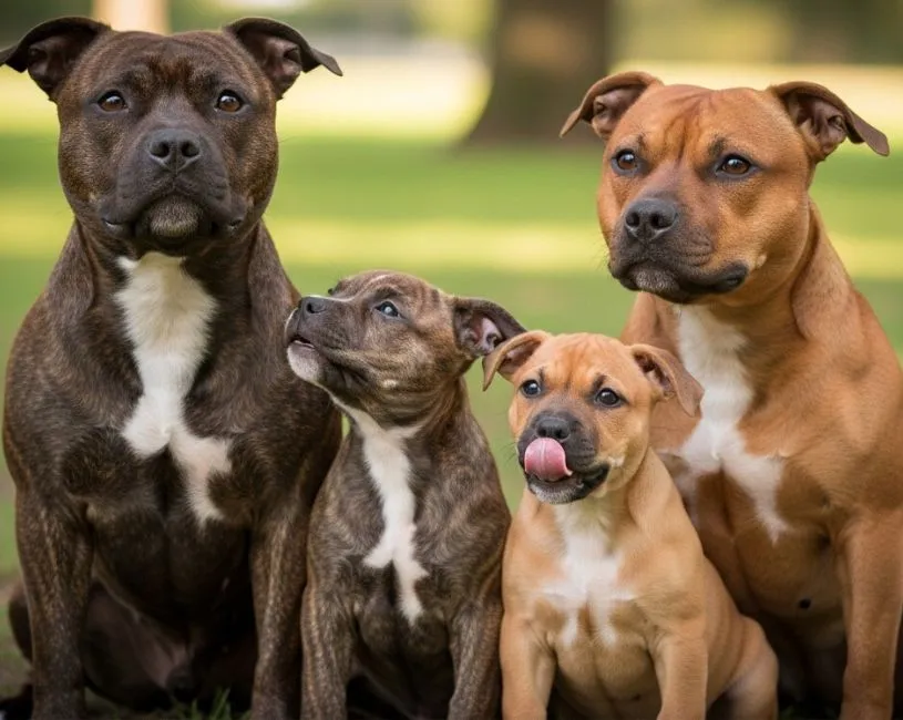 (44) Staffordshire Bull Terrier. La impactante Raza con sorprendente ternura 10