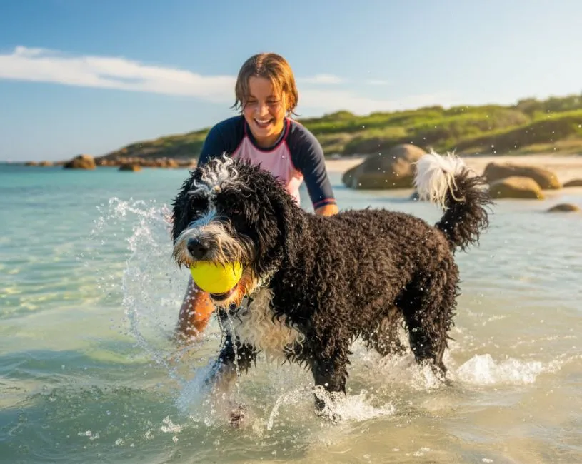 vinculación con la familia y el Perro de agua Portugués