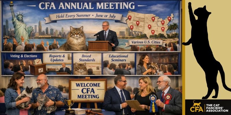 reunión anual de Cat Fanciers’ Association
