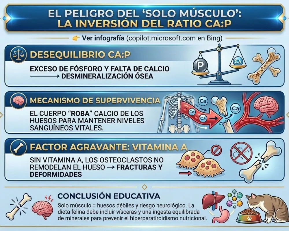El peligro de la solo dar musculo Ratio Ca:P