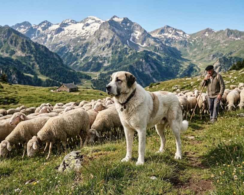 Mastín del Pirineo como guardian