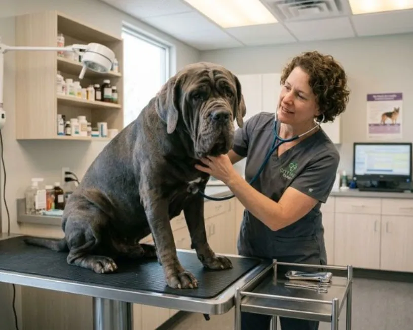 (57) Mastín Napolitano. Todo Sobre este Fenomenal Moloso 10 visita del Mastín Napolitano al veterinario