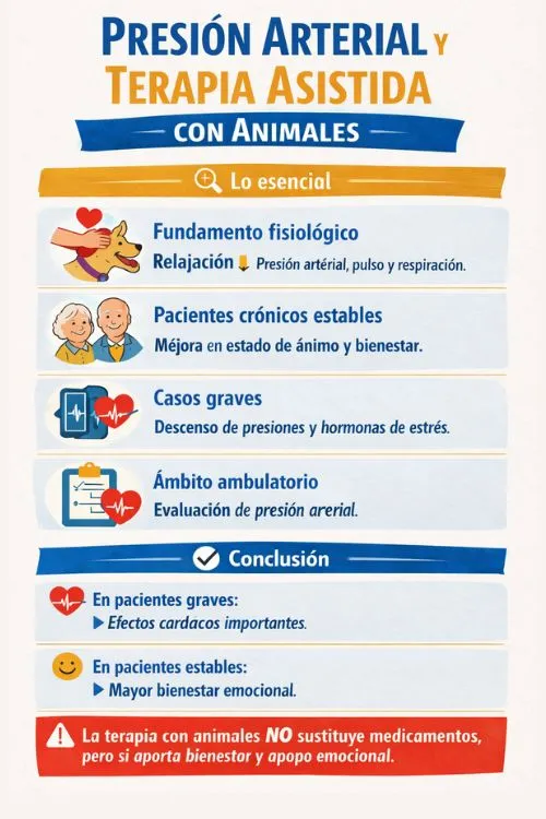 Perros de asistencia y terapia y la Presión arterial 