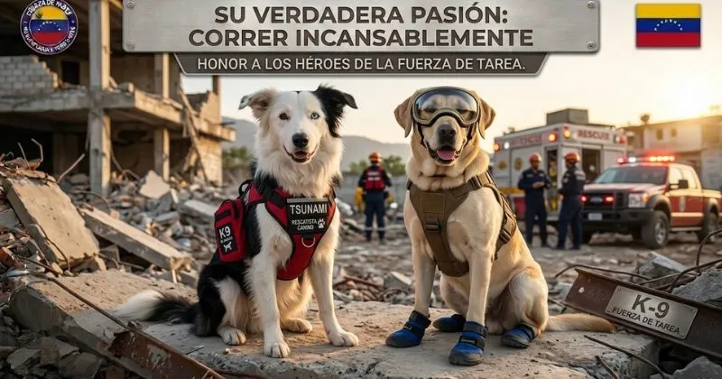 (66) Tsunami el Perro Rescatista: el perro que corrió sin descanso entre los escombros de Venezuela 6