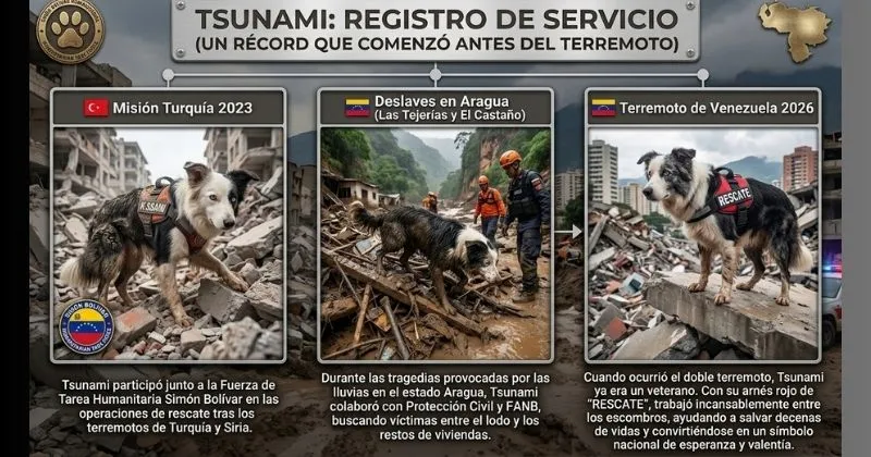 (66) Tsunami el Perro Rescatista: el perro que corrió sin descanso entre los escombros de Venezuela 3