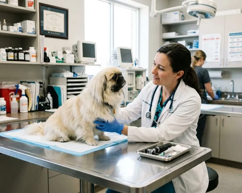 la salud del perro pekines
