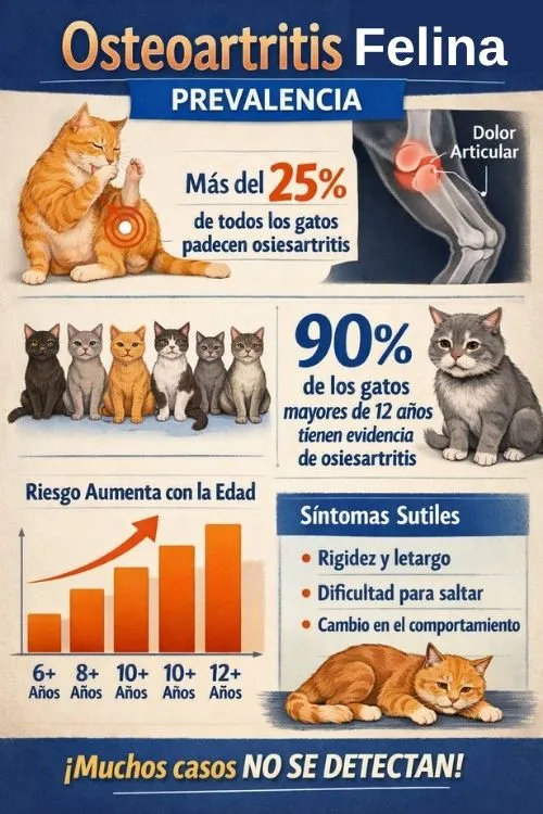 Osteoartritis en gatos - prevalencia