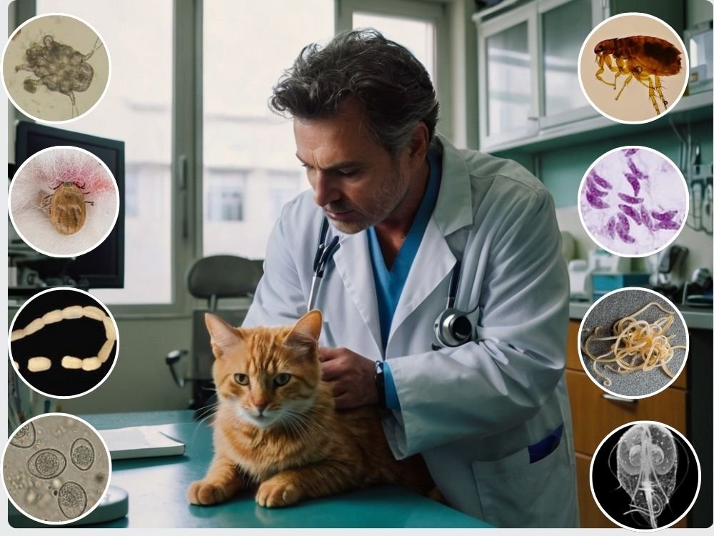 DESPARASITACION EN GATOS Y GATITOS