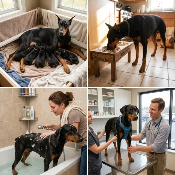 Dóberman Pinscher (5) Cuidados Esenciales del Dóberman