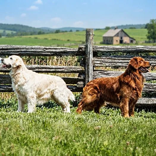 Colores claro y cobre en el golden retriever