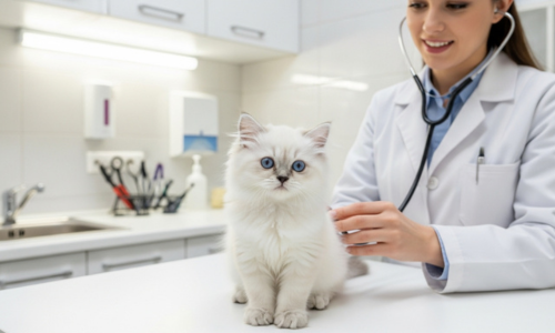 (5) La Raza del Gato Persa: Un Gato Cautivador y Mucho Más 8 gato persa bebe revision veterinaria
