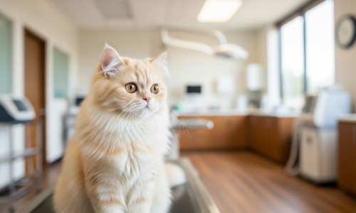 (5) La Raza del Gato Persa: Un Gato Cautivador y Mucho Más 9 gato persa joven en la veterinaria