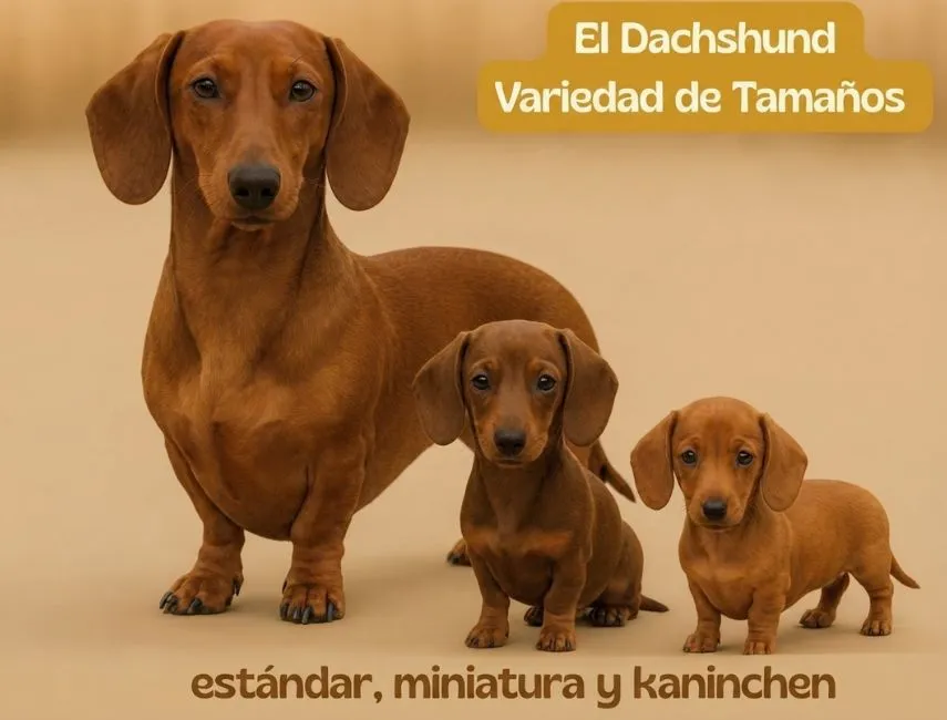 El Dachshund (5) la variedad de tamaños de la raza Dachshund