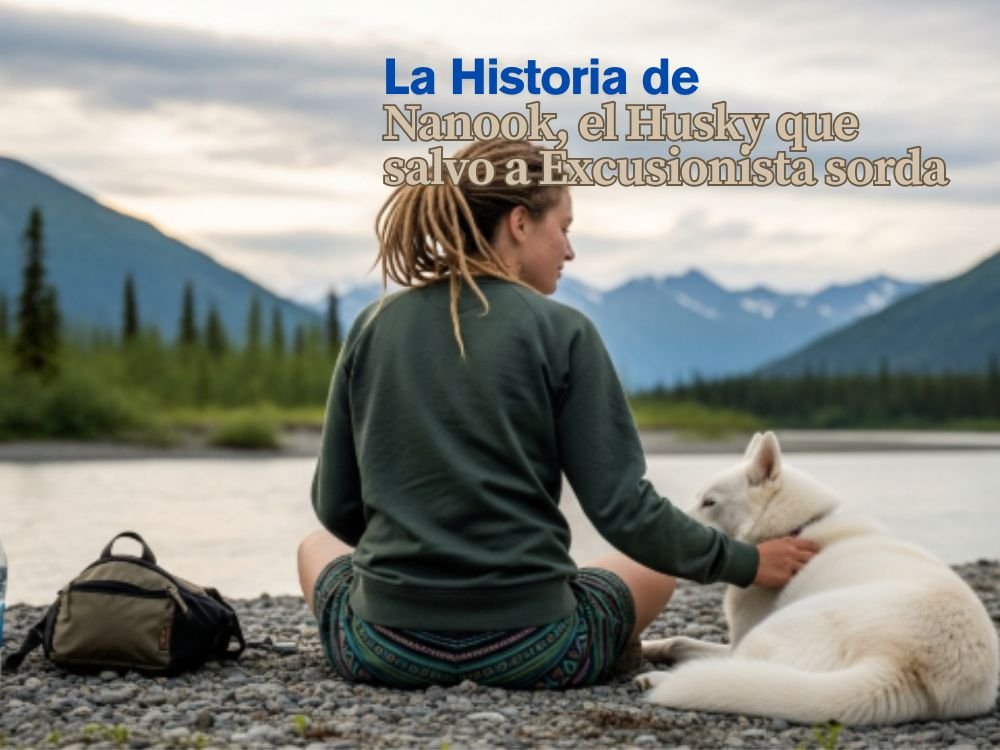 El husky que salva una excursionista sorda