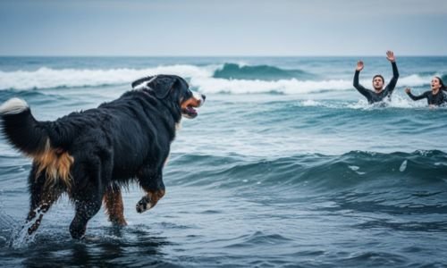 (13) El Valiente Rescate de Nico: Un Perro de Montaña Bernés que Salvó Dos Vidas en el Mar 2 nico al rescate
