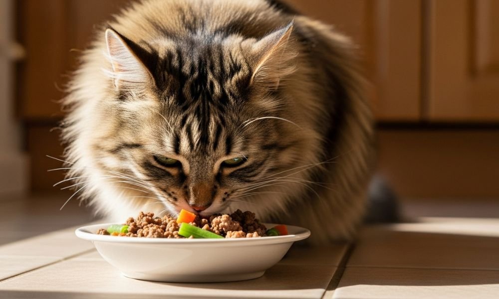 (11) Gato siberiano - Hermoso Felino de los Bosques Rusos 7 gato siberiano comida cocinada
