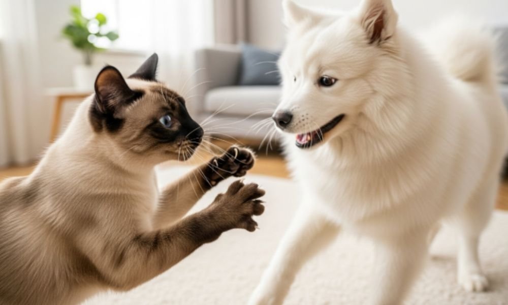 (15) Convivencia entre animales: Necesario en la Educación de las Mascotas 7 Convivencia entre animales territorial entre perros y gatos