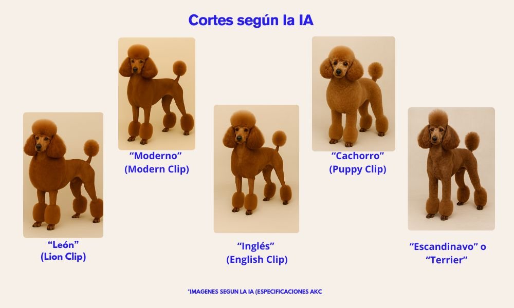 (10) El Poodle (caniche). Todo Sobre Esta raza versátil e inteligente 7 Poodle (Caniche): cortes oficiales FCI