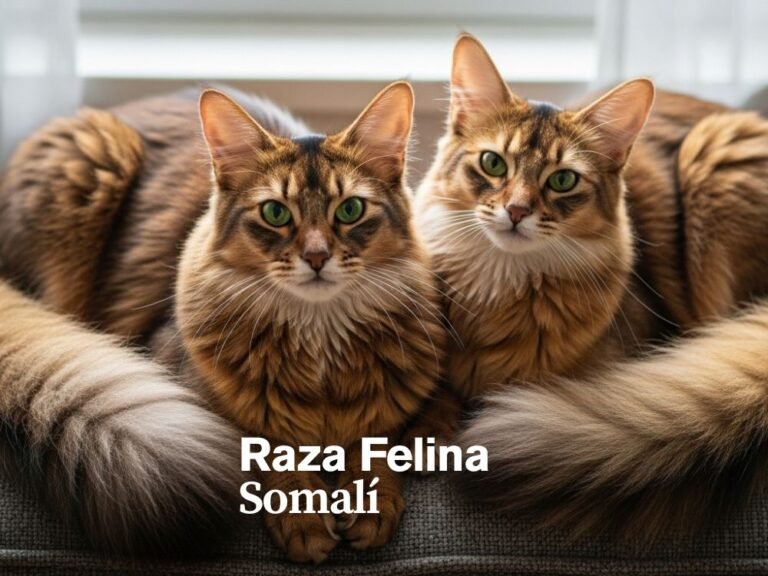 Gato y gata Somalí