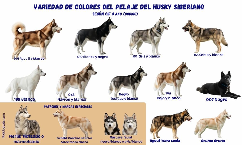 (14) Husky Siberiano: Todo lo que Debes Saber sobre Esta Fascinante Raza 5 pelaje y colores del Husky Siberiano