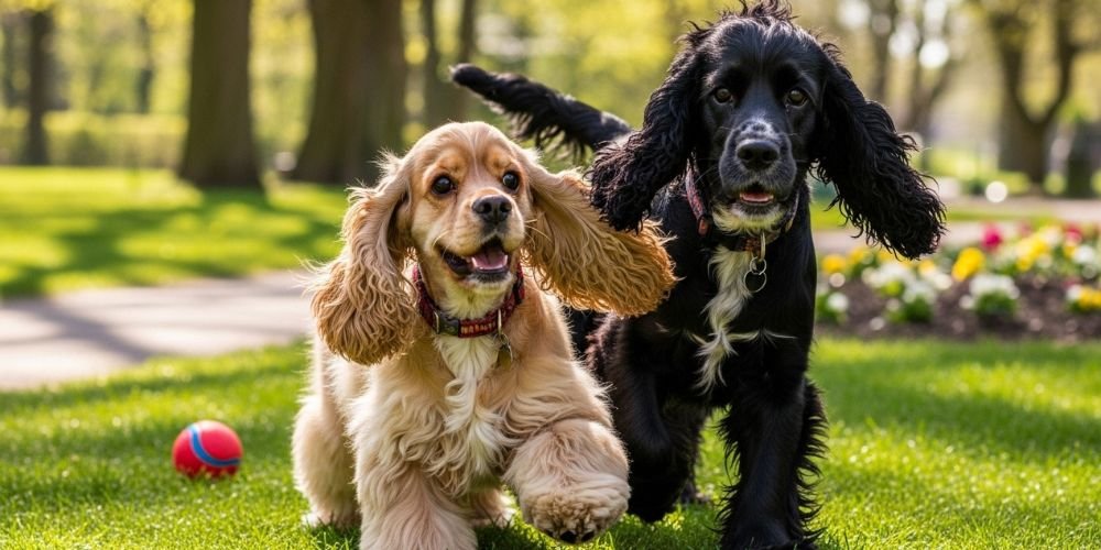 Cocker Spaniel Inglés alegres