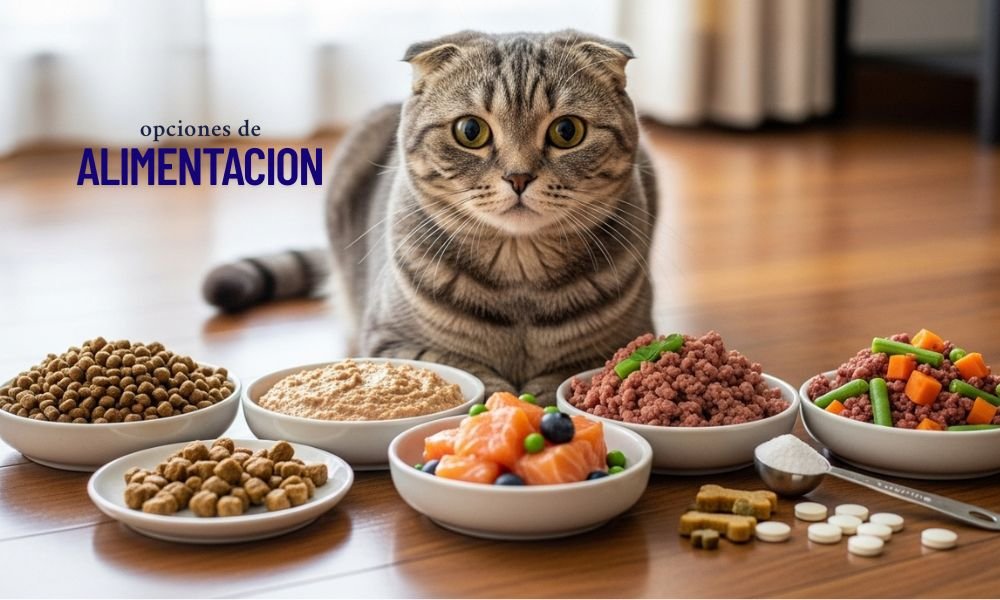 opciones de alimentación para el Scottish Fold 