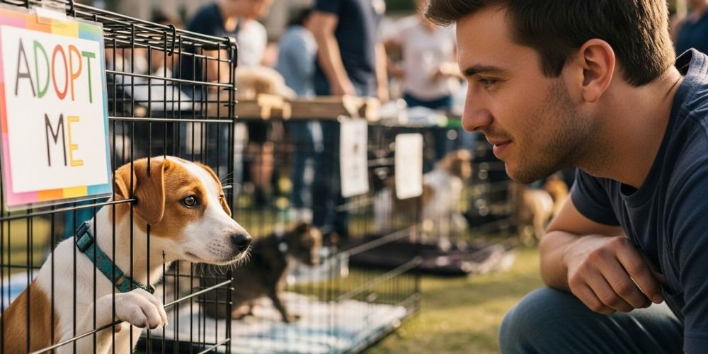 conexión con el animal durante los eventos y ferias de adopción 