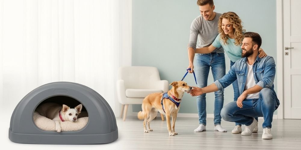 la recepción del nuevo peludo adoptado