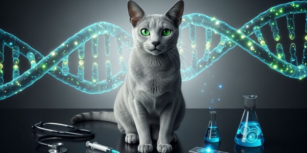 genetica ndel Gato Azul Ruso