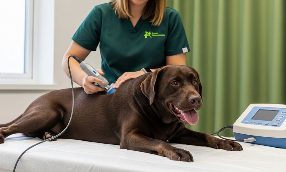 Fisioterapia en Mascotas técnica  ultrasonido