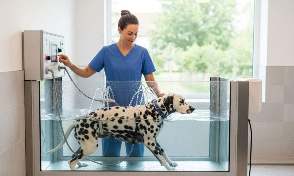 Fisioterapia en Mascotas tecnica de hidroterapia