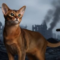 (18) El Gato Abisinio. Inteligente y Elegancia genética en cada pelo 18 Gato Abisinio en la 2a guerra mundial