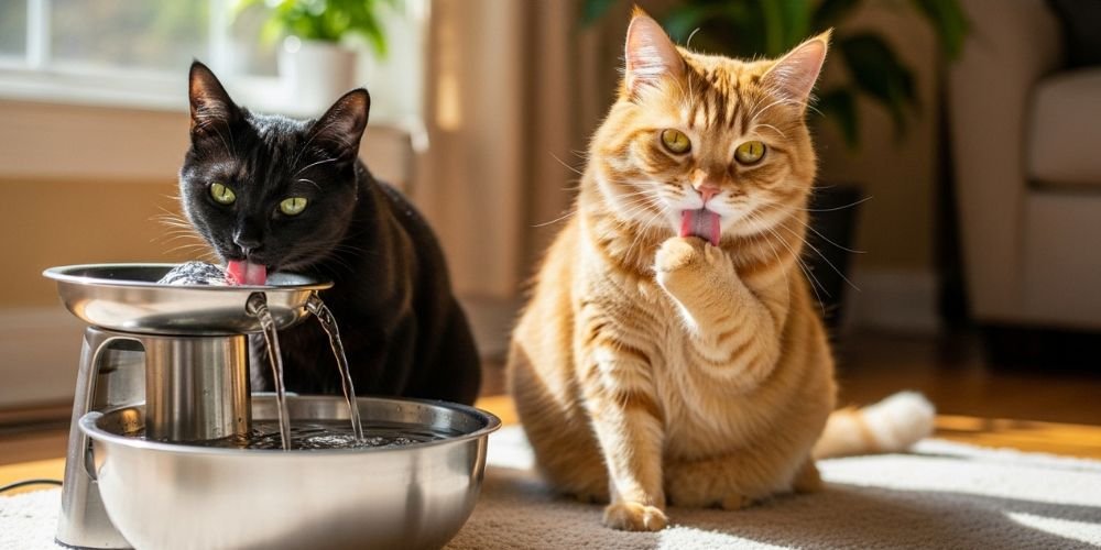 Hidratación en los Gatos