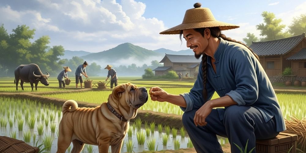 la fortuna según la Leyenda del Shar Pei 