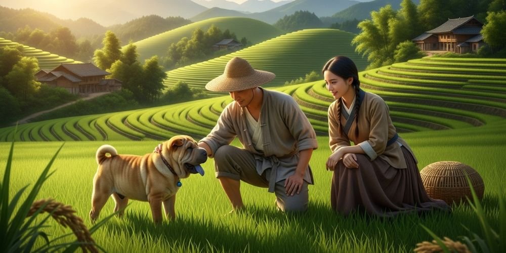 Leyenda del Shar Pei  y las mejores cosechas