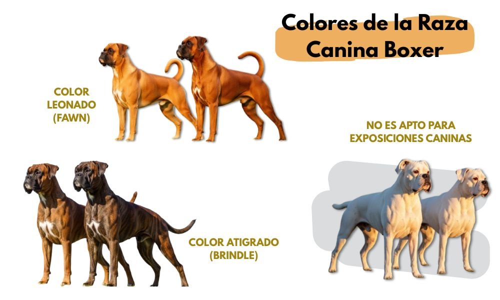 colores del El Perro Bóxer