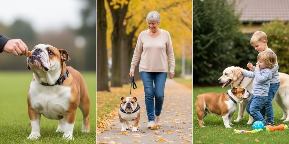 entrenamiento del  Bulldog Inglés