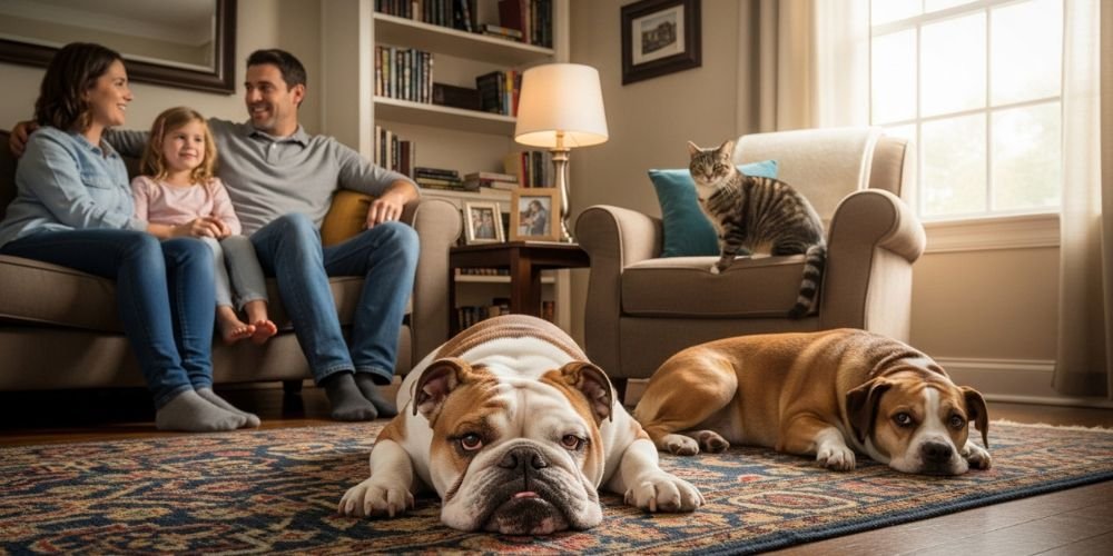  Bulldog Inglés y la familia