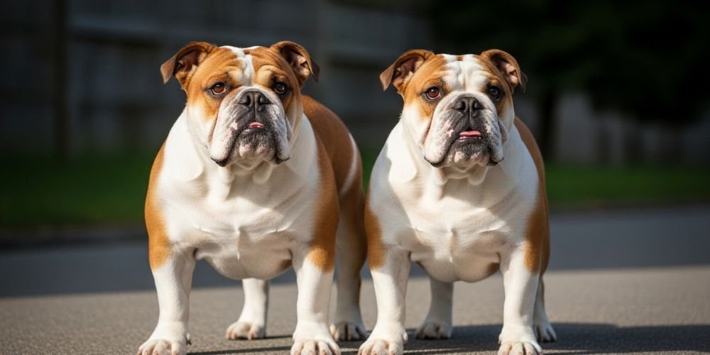 pareja de  Bulldog Inglés