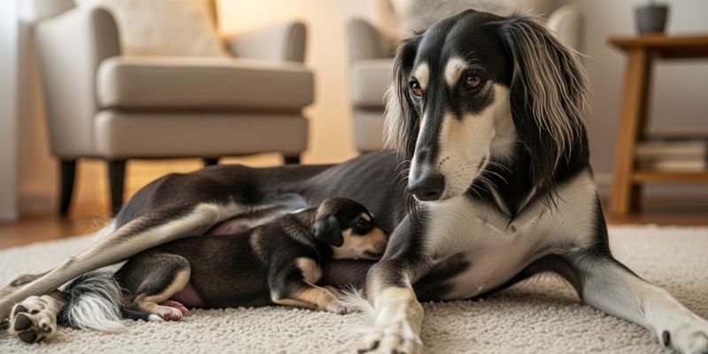 (27) El Perro Saluki. Fascinante Todo sobre esta Raza Milenaria 6 cria del Perro Saluki